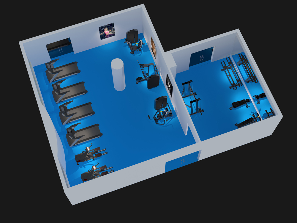 100㎡企事業(yè)健身房規(guī)劃方案